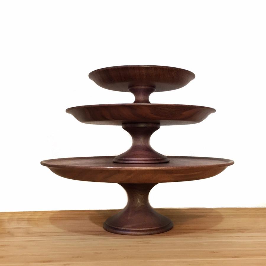 木製のケーキスタンド ウォールナット S 高橋工芸 119 26 1 Ma By So Shi Te 通販 Yahoo ショッピング