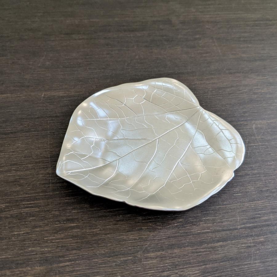 ステンレス製 小皿 ハートリーフトレー シルバー Hutlery : MA by So