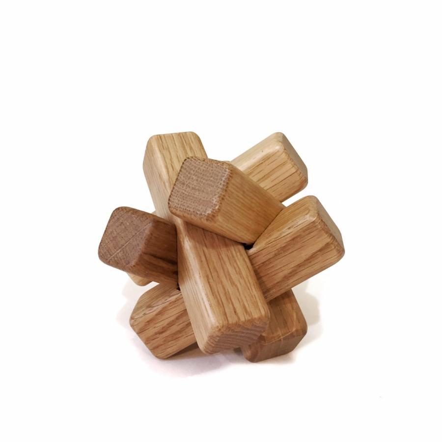 組木立体パズル 6本組 ナラ材 131 5 2 Ma By So Shi Te 通販 Yahoo ショッピング