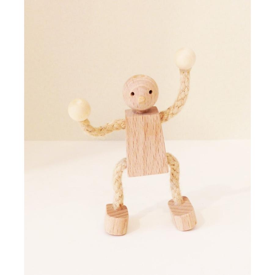木のおもちゃの家具 ロープ人形｜maaoyama