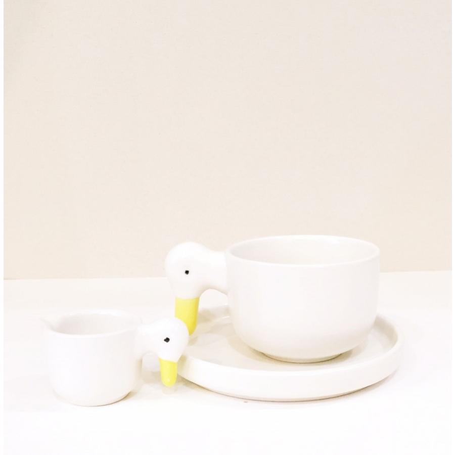 カップ＆ソーサー 陶器製 アヒル ceramic japan 日本製｜maaoyama｜04