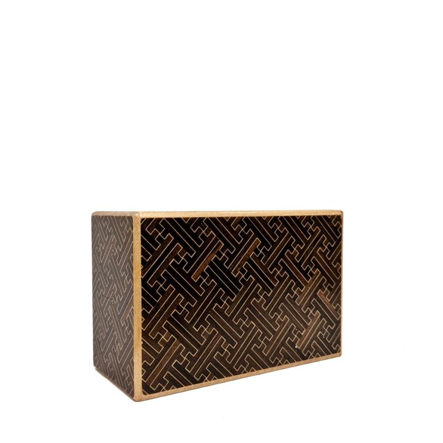 箱根寄木細工 秘密箱 5寸35回+1 黒サヤ柄 : MA by So Shi Te - 通販