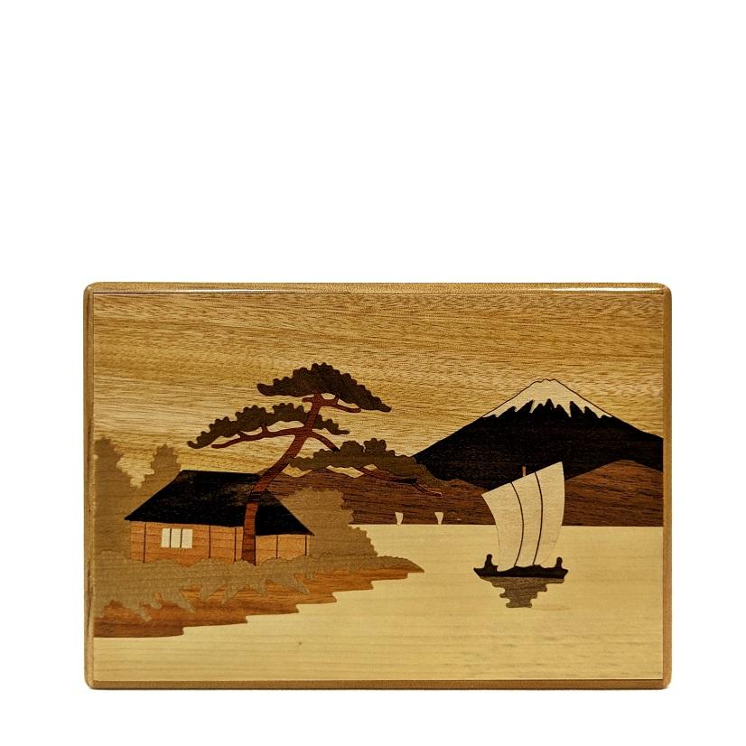 箱根寄木細工 秘密箱 6寸10回+4 富士山 : MA by So Shi Te