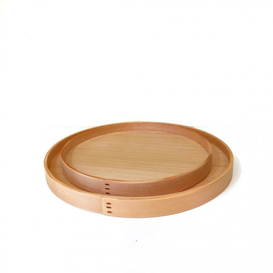 曲げわっぱ 丸型トレー 大館工芸社 丸弁当（中）【オンラインストア限定商品】 - 大館工芸社