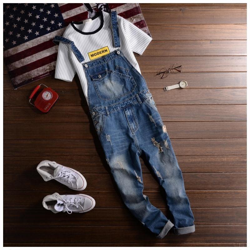 価格交渉OK送料無料 メンズサロペット オーバーオール デニム 作業服 つなぎ ペインター ダメージ ワークパンツ オールインワン 個性 カーゴ 大きいサイズ つなぎ、オールインワン オーバーオール デニムダメージ つなぎ ペインターパンツ オールインワン97