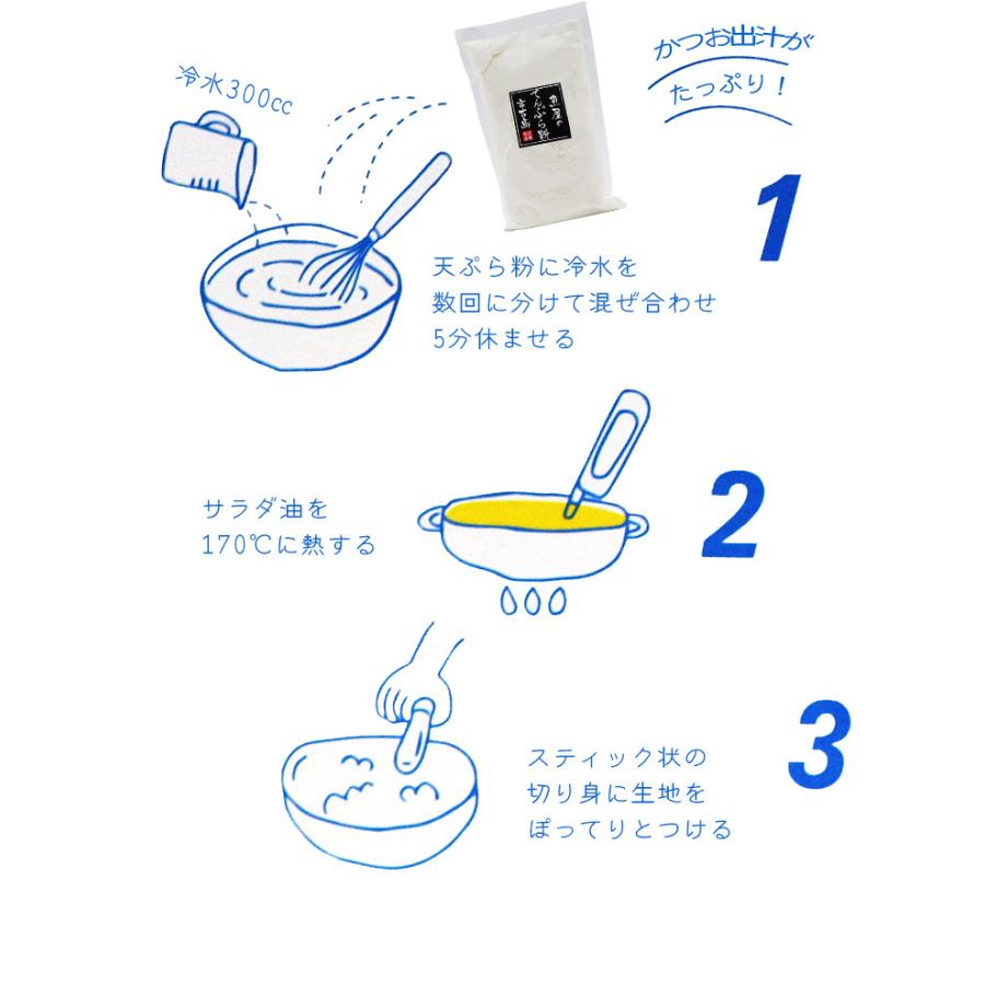 魚屋のてんぷら粉 300g×2袋 　/天ぷら粉 宮古 伊良部島 浜口水産（送料無料メール便）｜maasanichi｜04