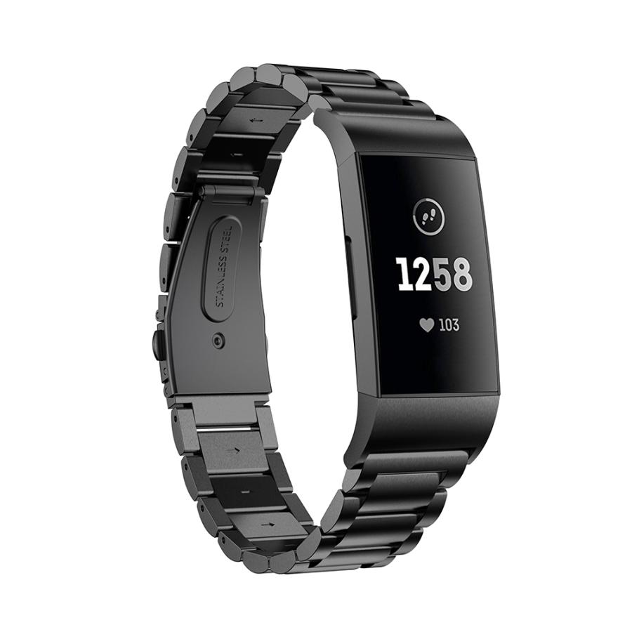 Fitbit charge3 対応 交換バンド フィットビット 金属ベルト おしゃれ ステンレス 腕時計交換用バンド｜mabikara｜15