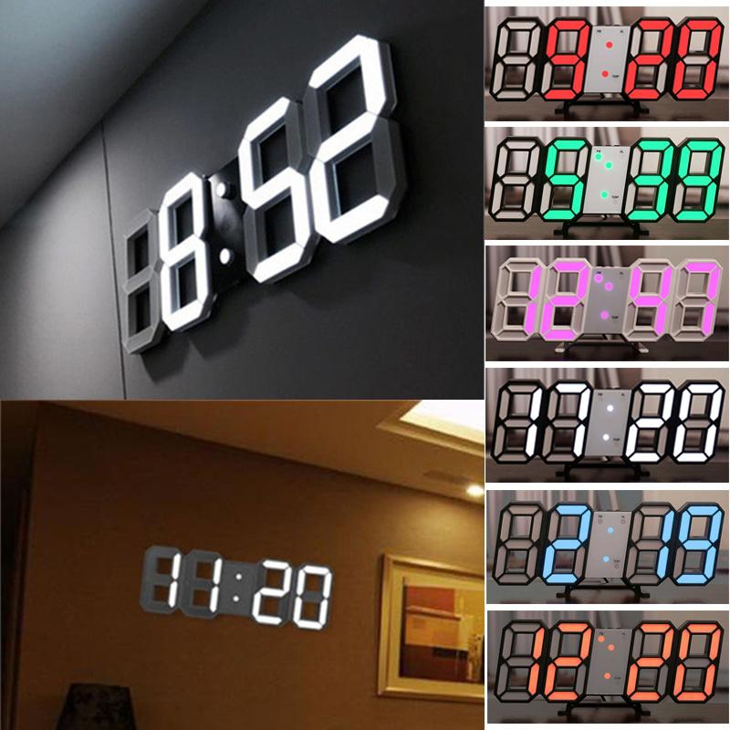 壁掛け時計 インテリア デジタル ウォールクロック ライトディスプレイ LED Digital Numbers Wall Clock im1073マビカラYahoo!店 通販