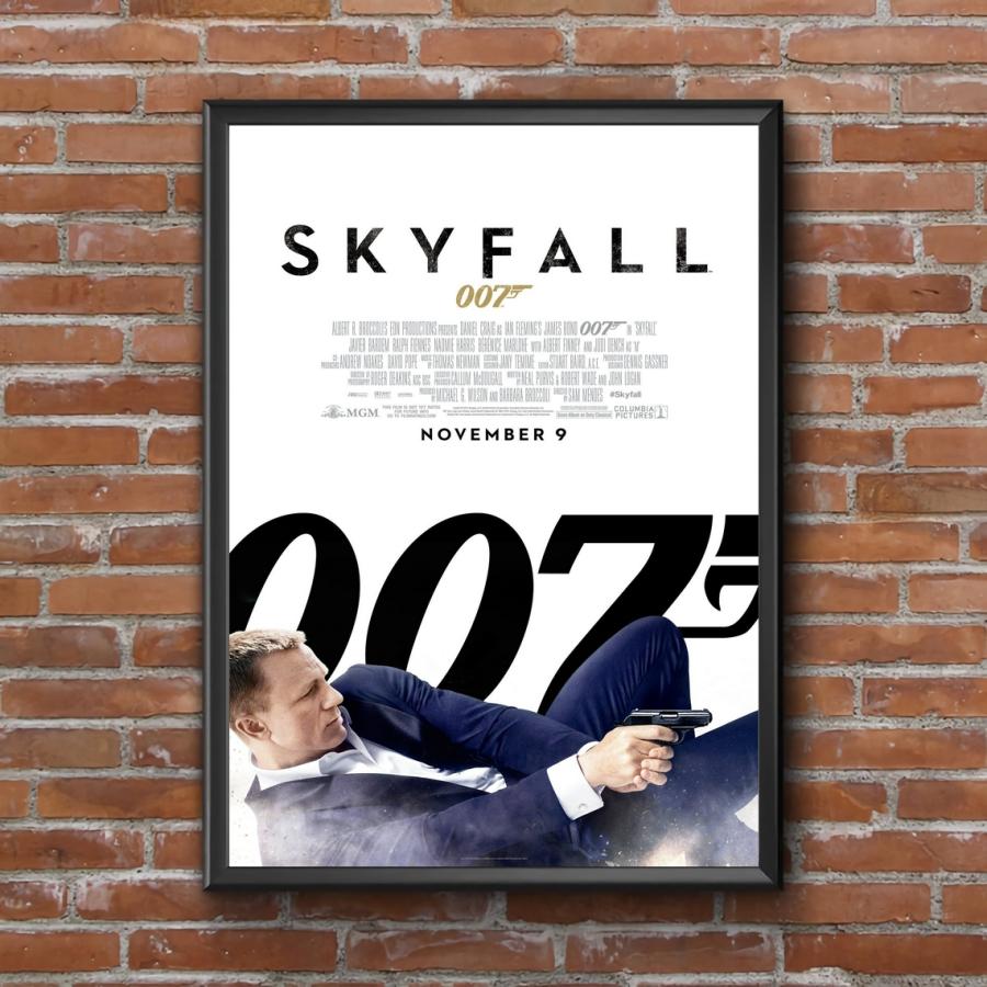 ジェームズボンド skyfall 007 映画 ダニエルクレイグ キャンバスアートポスター インテリア アート 雑貨｜mabikara｜02