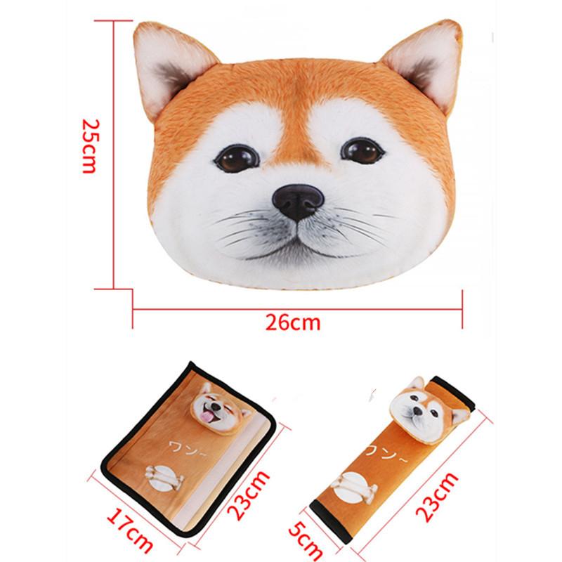 車のヘッドレスト かわいい 犬 猫 3D ソフト枕 ネッククッション ヘッドサポート シートベルトカバーパッド  :tb1623:マビカラ-Yahoo!店 - 通販 - Yahoo!ショッピング