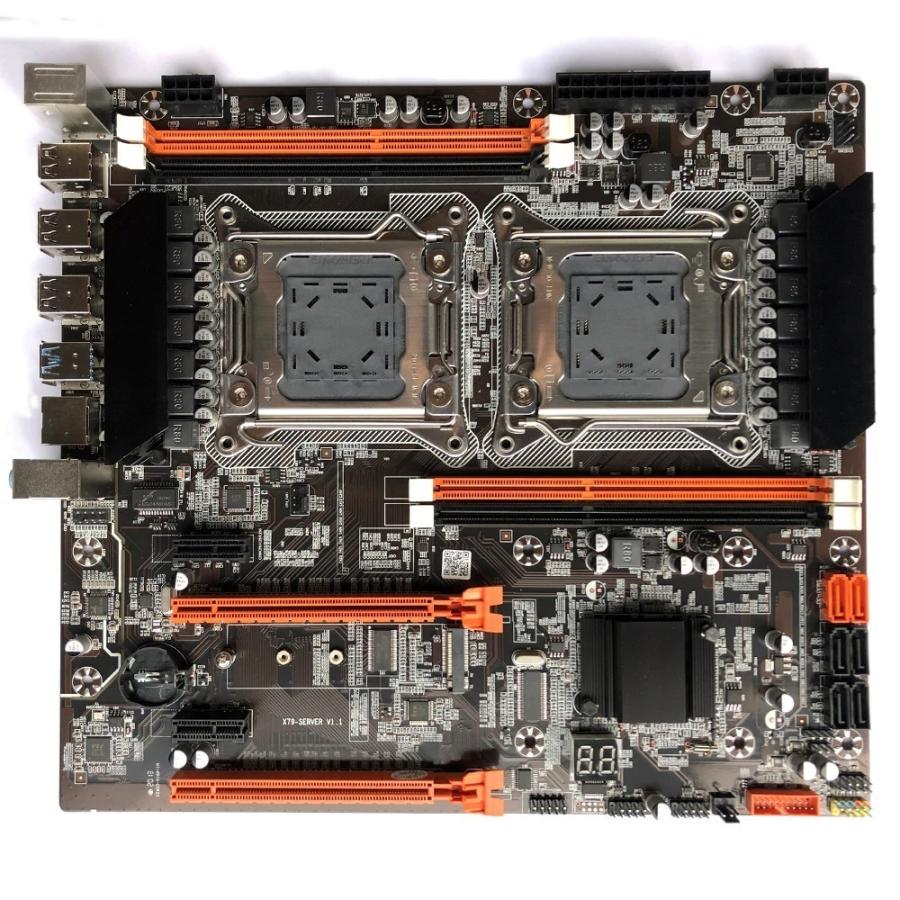 X79デュアル CPUマザーボードデュアル LGA2011マザーボード DDR3REG ECC USB3.0 sata3.0 con placa base de procesador Xeon E5 C1C2V1V2 dual｜mabikara｜06