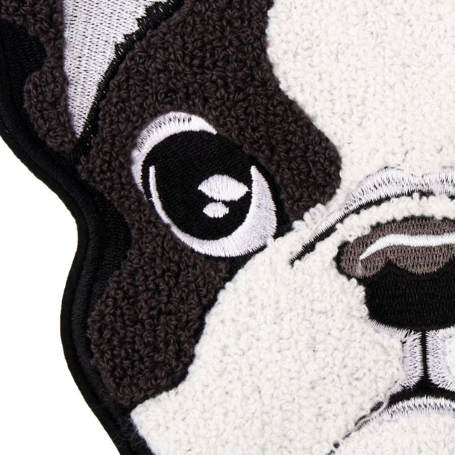 フレンチブルドッグ ワッペン 刺繍 アップリケ 大きいサイズ 可愛い 犬 キャラクター 動物 アニマル 手芸｜mabikara｜02