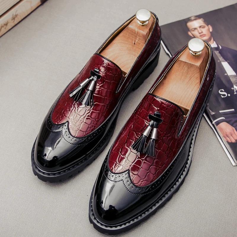 豪華 革靴 ビジネスシューズ メンズ 紳士靴 24.0-28.0cm カジュアル フォーマル ビジネス ローファー レザー ビジネスシューズ