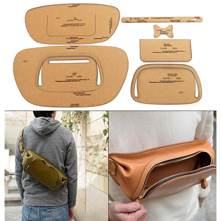 レザークラフト ボディバッグ ショルダーバッグ 型紙 テンプレート ハンドメイド 手芸 縫製パターン Dv7a4dpzkm レザークラフト道具 材料 Phoenix Ge