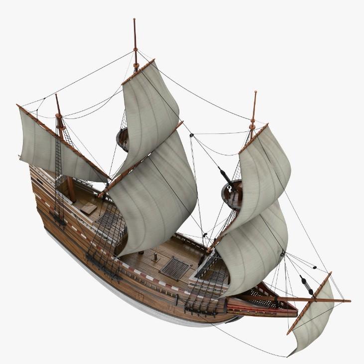木造船の花クラシック1620年5月SCモデル木造帆船のNIDALEモデル1/96