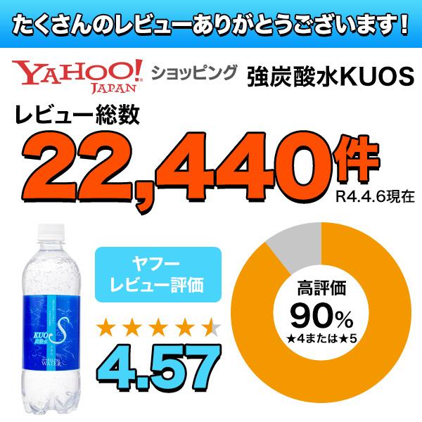 強炭酸水 クオス KUOS メーカー直営店 500ml×24本 プレーン 5day｜maborosiya｜05