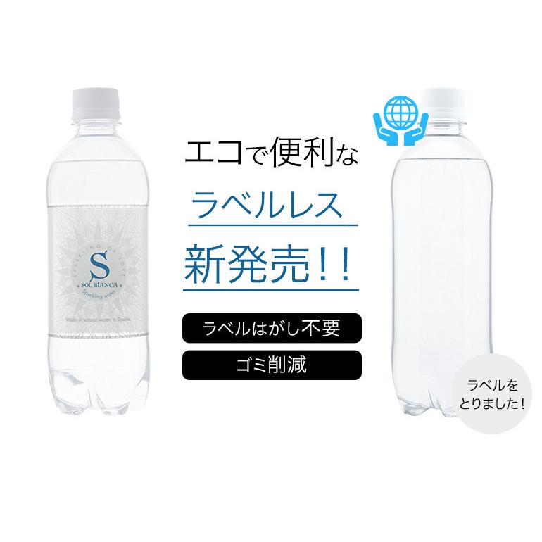 ラベルレス 天然シリカ水 強炭酸水 ソルビアンカ メーカー直営店 大分県日田市産 500ml 24本 5day｜maborosiya｜03