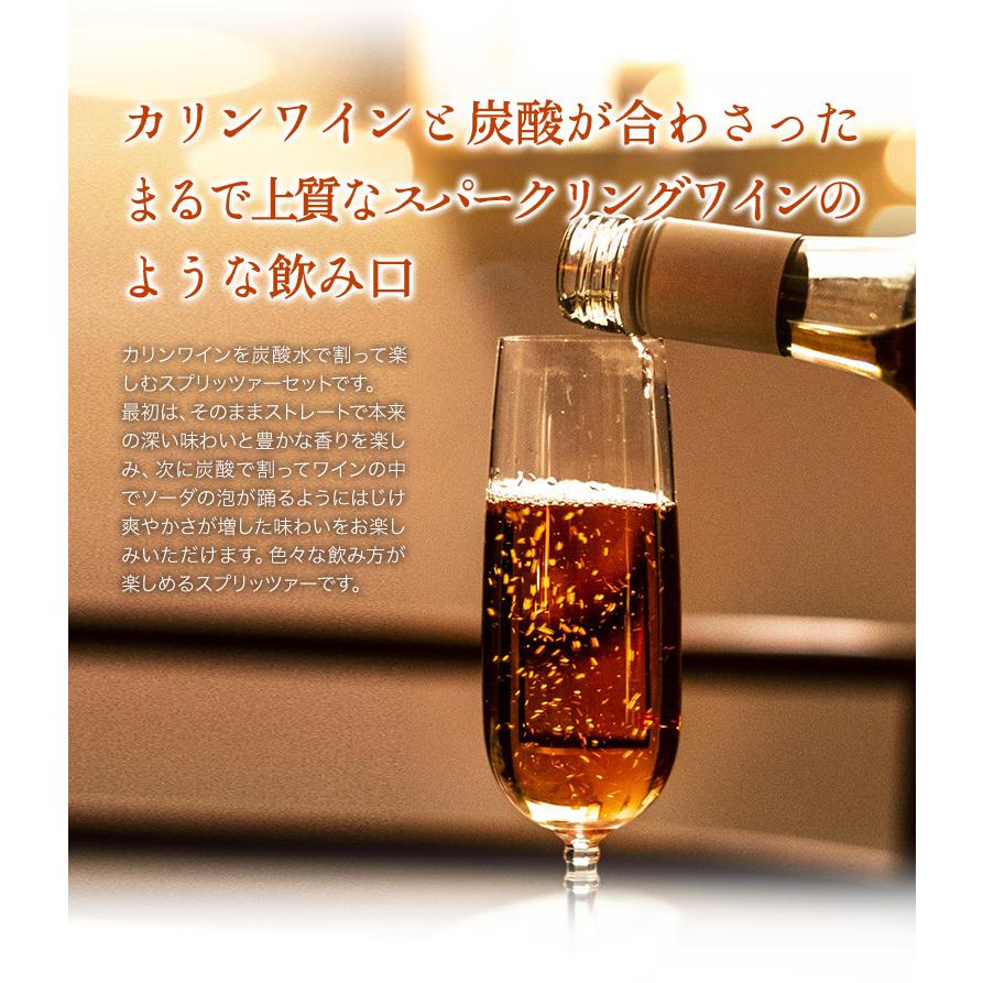 フルーツワイン カリンワイン 白ワイン 750ml カリンワインを炭酸水で割って楽しむスプリッツァーセット 炭酸水クオス Kuos お酒と食品の専門店 まぼろし屋 通販 Paypayモール