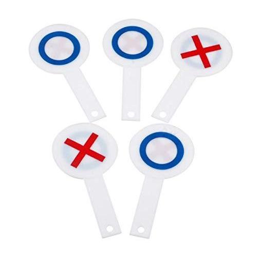 プレート 両面 5枚セット まるばつクイズ パーティ 宴会の達人 バラエティグッズ