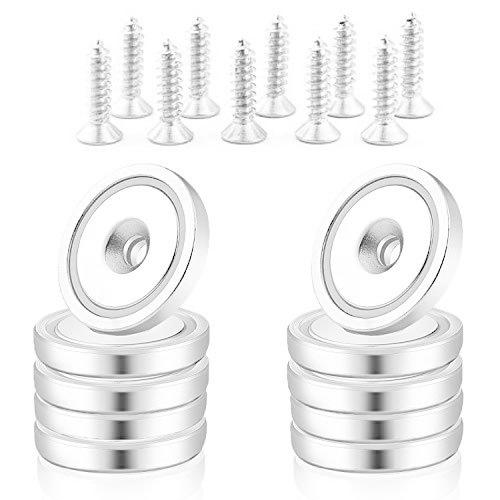 超強力 磁石 フック Cosego マグネットフック で釣磁石 耐荷重 31lbs 18 Kg 直径 mm 金属製シルバー 10個入 メイビーストアyahoo 店 通販 Yahoo ショッピング