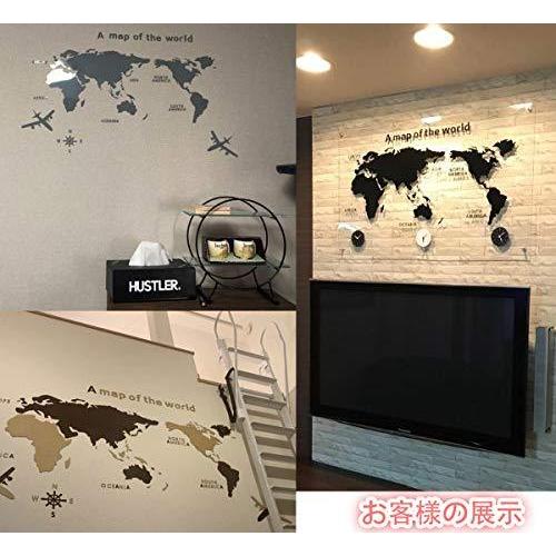 Pflife ウォールステッカー 世界地図 3d 壁紙 Diy 飾り シンプル 壁装飾 おしゃれ シッドルーム 玄関 小 インテリア グレー M メイビーストアyahoo 店 通販 Yahoo ショッピング