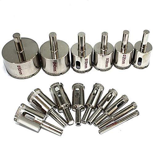 ダイヤモンドホールソー コアビット ガラス タイル 穴あけ 超硬 ホルソー セット 陶器 硝子 レン 切削 工具 ドリル