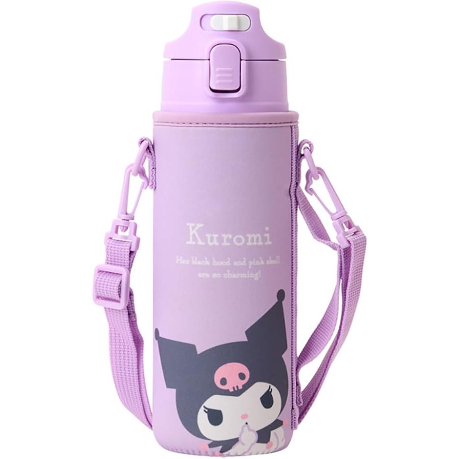 Kuromi 子ども用水筒 紫 楽天市場】キャラクター 水筒 クロミ （ パープル系 ) 480ml