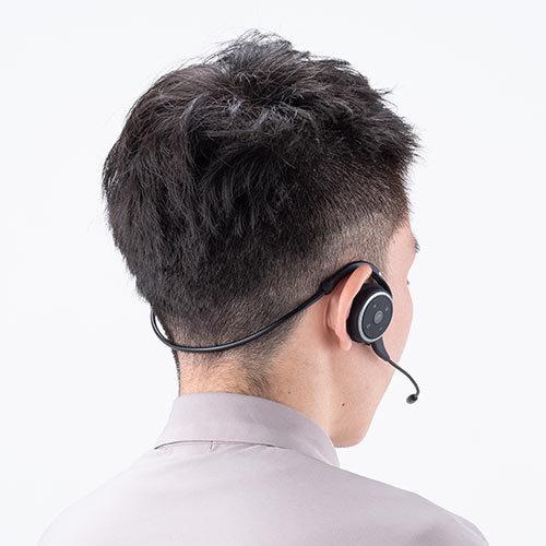 Bluetoothヘッドセット ネックバンド型 軽量 外付けマイク ノイズキャンセルマイク 折りたたみ 400 Btsh0bk Mac Supply Store 通販 Yahoo ショッピング