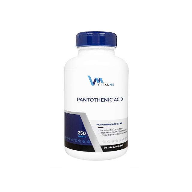 【正規品】パントテン酸500mg [250錠×1本(250日分)] バイタルミー VitalMe Pantothenic Acid |  | 01