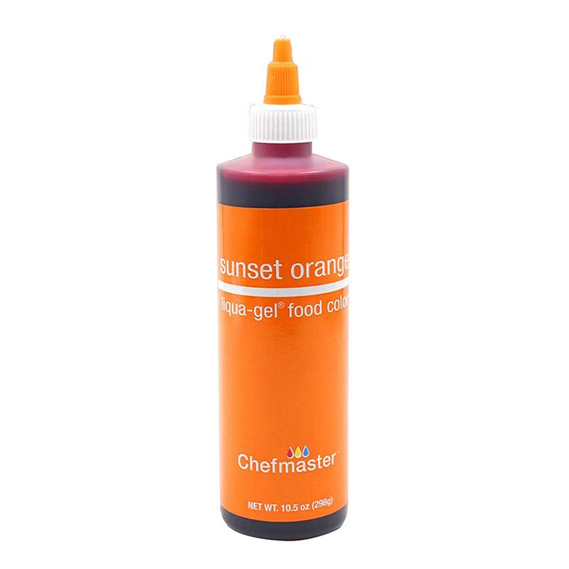 シェフマスター リクアゲル サンセットオレンジ 10.5oz (298g) Chefmaster LIQUA-GEL Sunset Orange | 