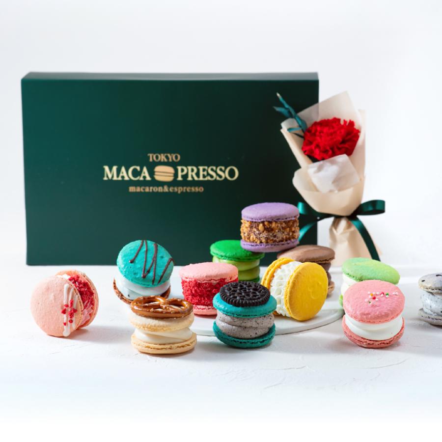 新しいコレクション ギフト】花＆マカロン オールスター12個セット マカロン トップス