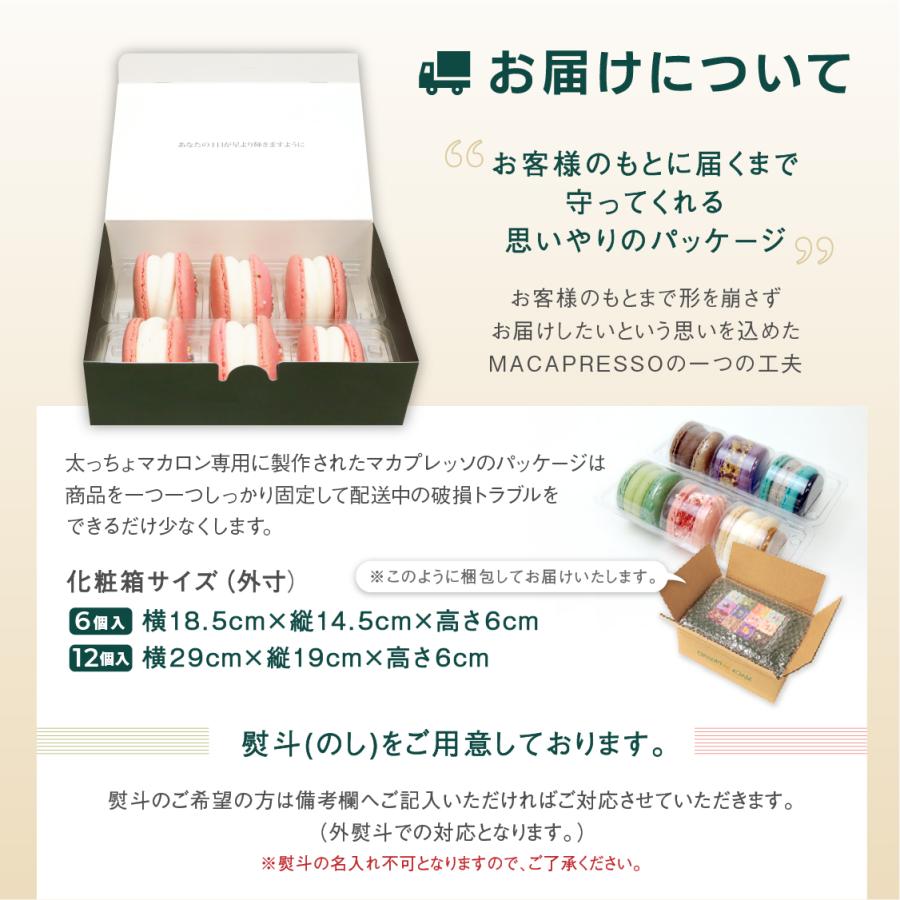 太っちょマカロン MACAPRESSO マカマニア ミルク 6個セット