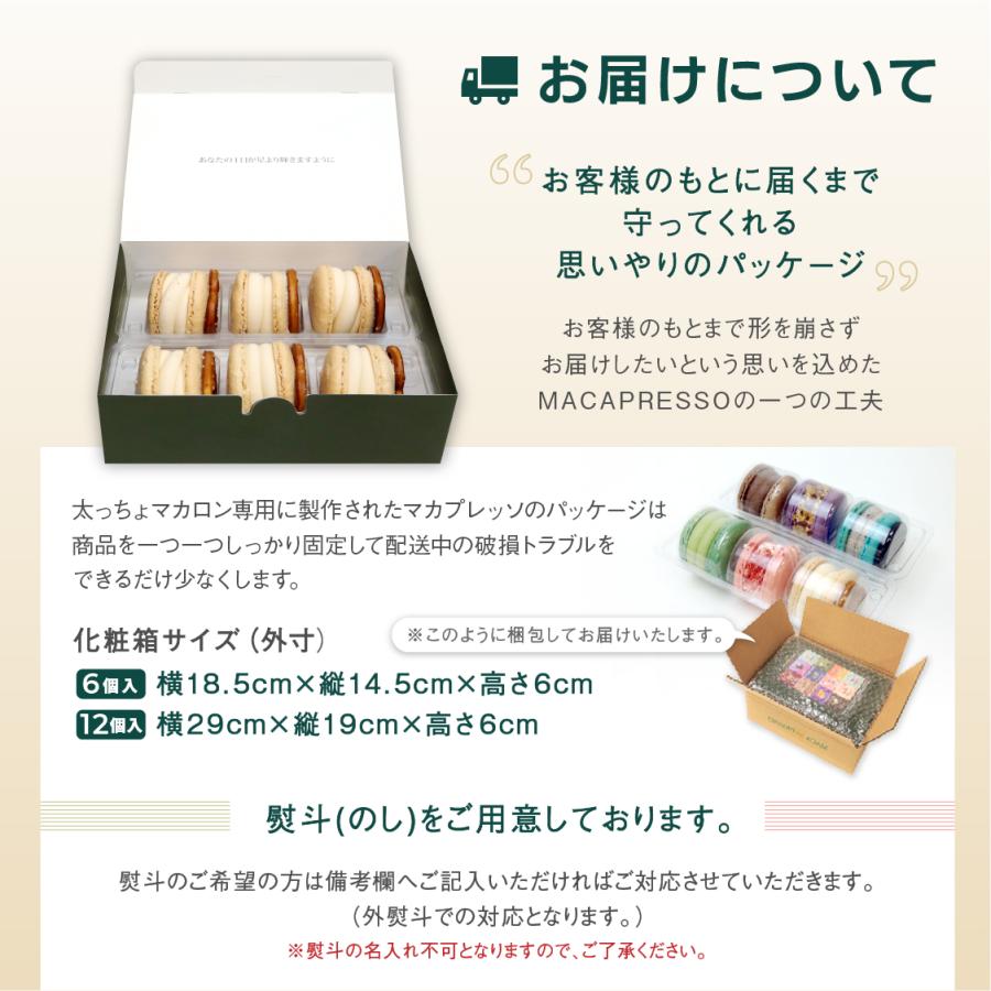 太っちょマカロン MACAPRESSO マカマニア ソルティーキャラメル 6個