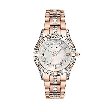 ★大人気商品★ 【海外輸入品】Bulova Watch - Women's Rose Gold-Tone Stainless Steel - 98L197 腕時計