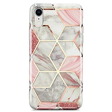 海外輸入品 Coolwee 携帯電話アクセサリー Iphone Xr用ケース Xr用ケース 大理石 スリムフィット キラキラ光るグリッターケース ホイルストライプ 薄くてキュートなデザイン B07vjyp68y 10r マカロン輸入ショッピング キラキラ光るグリッターケース