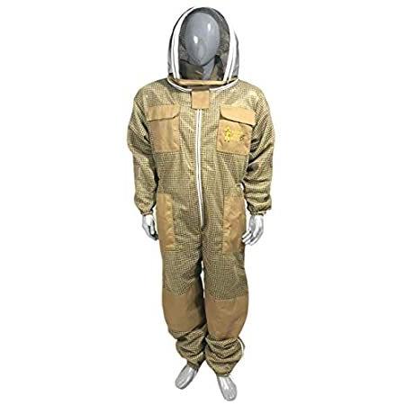 驚きの値段 Ventilated Beekeeping Layer 【海外輸入品】3 Suit U Beekeepers Protection Fully Jacket and 農業資材その他