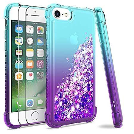 海外輸入品 携帯電話 M Maikezi 6s Iphone 6 携帯電話アクセサリー 6s 7 強化ガラススクリーンプロテクター グラデーションクイックサンドグリ 8ケース 2個パック 女の子用 マカロン輸入ショッピング B0zfmkh9 正規 価格