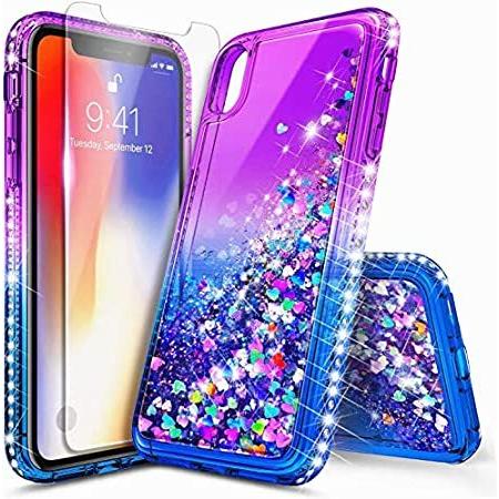 海外輸入品 E Began Iphone Xr 6 1インチ18年発売 用ケース 強化ガラススクリーンプロテクター付き Iphone フローティング 海外輸入品 携帯電話 B08cs441fy マカロン輸入ショッピング 液体 キラキラ グ 一番の日本正規品の