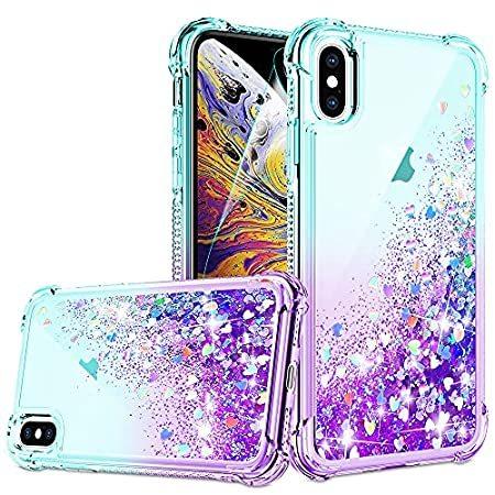 海外輸入品 液体 Gritup Iphone Xs Maxケース Hdスクリーンプロテクター ガールズ Maxケース キラキラ 携帯電話アクセサリー キュートグラデーション レディース B09d8wnn7k グリッター マカロン輸入ショッピング 液体 特価本物商品