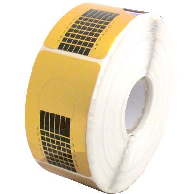 メール便のみ送料無料 ネイルフォーム ジェルネイル 送料無料 一部地域を除く 長さ出し 500枚セット ゴールド スカルプ