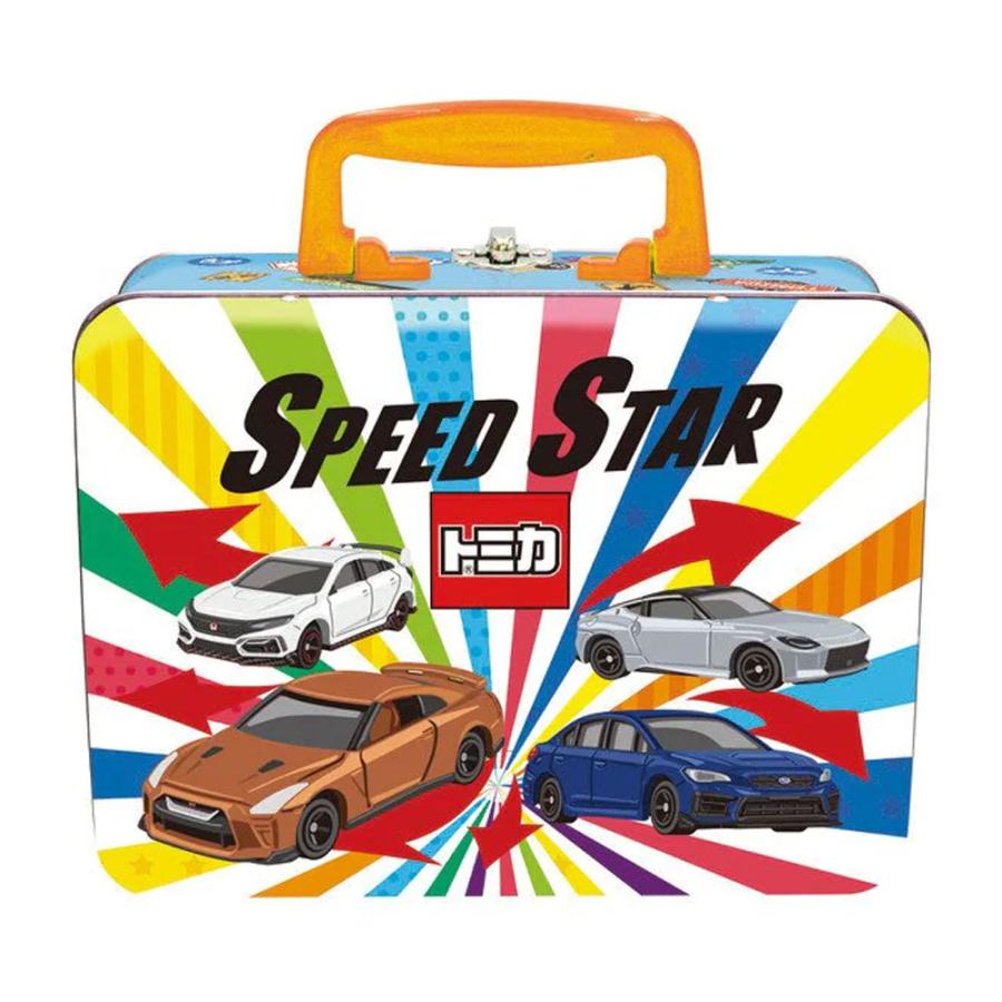 尾上萬 トミカ 手さげ缶 1個 オノエマン 手提げ クリスマス お菓子