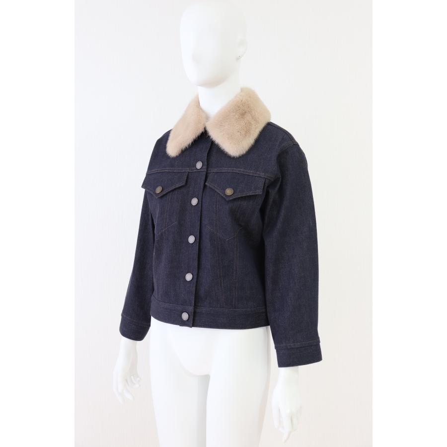 FOXEY NEWYORK フード付デニムジャケット FOXEY（フォクシー） FOXEY BOUTIQUE(フォクシー） Mink.GJ ミンク