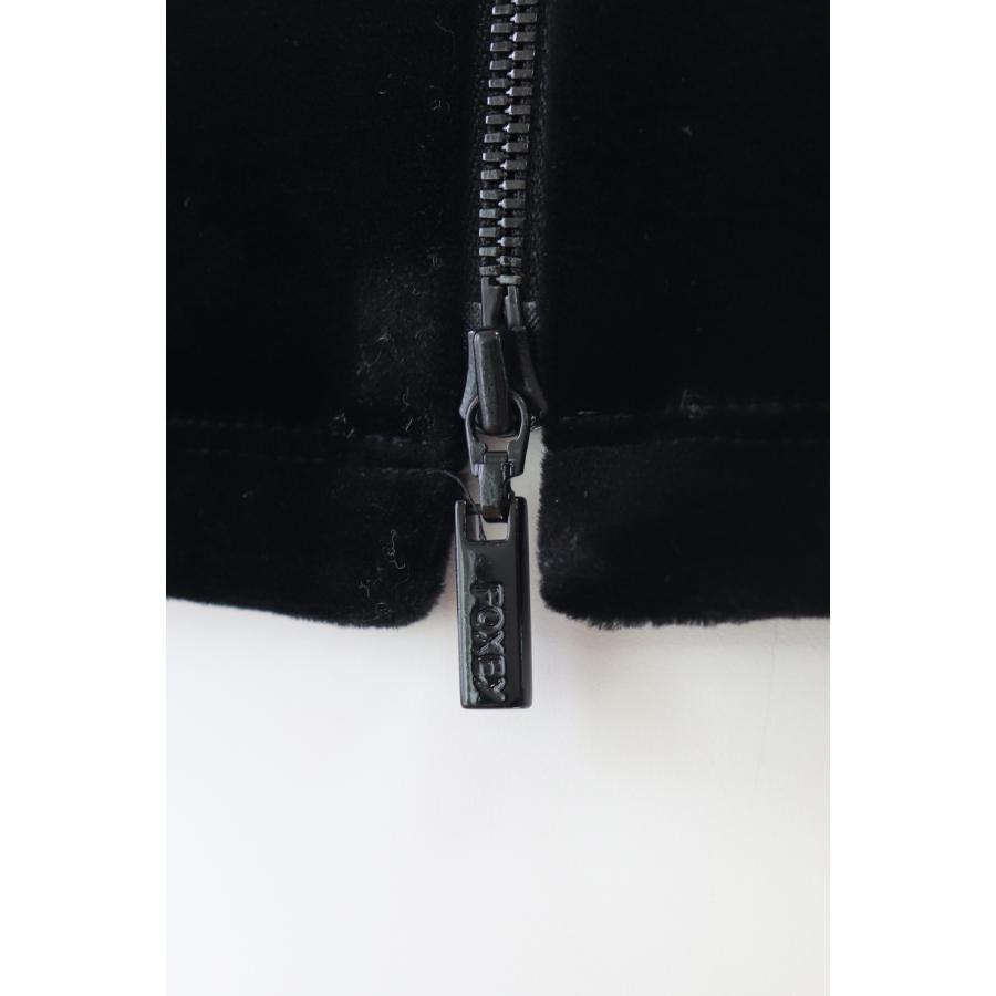 FOXEY☆ベルベット パーカー☆ブラック☆40 ☆ベロアノアール VELOUR NOIR by FOXEY NEWYORK(ベロアノワールバイフォクシー
