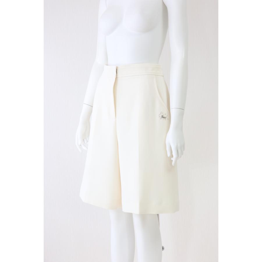 Rene　 ビジュー付キュロットパンツ　6315110　2023年商品　白/ホワイト　ショートパンツ　ルネ_1