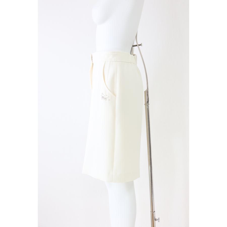 Rene　 ビジュー付キュロットパンツ　6315110　2023年商品　白/ホワイト　ショートパンツ　ルネ_2