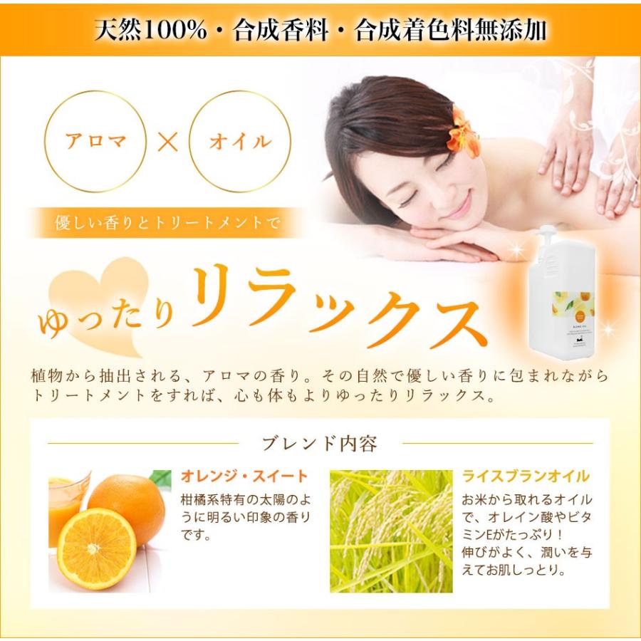 オレンジ・スイートブレンド1000ml ベース:ライスオイル ポンプ付|macay|02