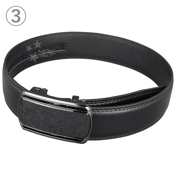 SUBARHILL ブラックレザーベルト　剣先 ベルト 剣先内側 剣先隠し メンズ 本革 オートロック 穴なし ブランド