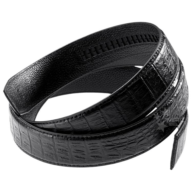 ベルト 交換用 穴なし 35mm クロコ 型押し 本革 メンズ ベルト ベルト 交換用 穴なし 35mm クロコ 型押し 本革 メンズ ベルト