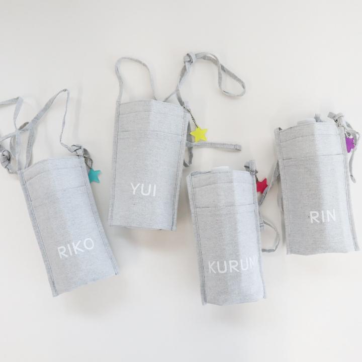 水筒カバー オーダーご希望ページ サイズオーダー】女の子♡水筒カバー · 水筒ホルダー 肩ひも取り外し
