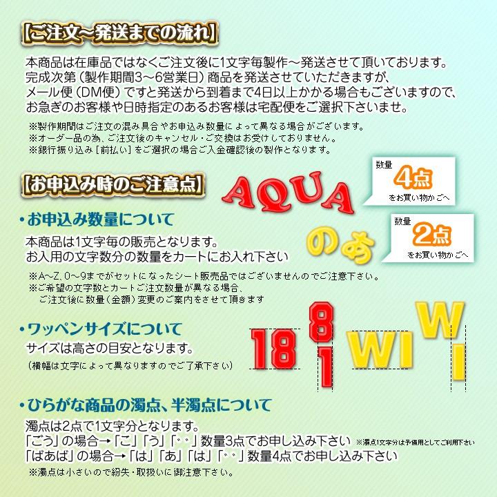 アイロンワッペン アルファベット英字2cm|maccut|04